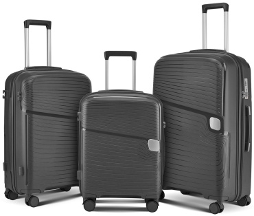 Комплект чемоданов SANDYK-099# полипропилен 210 л графит