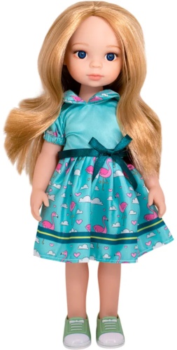 Кукла-модель Little Milly Блондинка в голубом платье 30 см