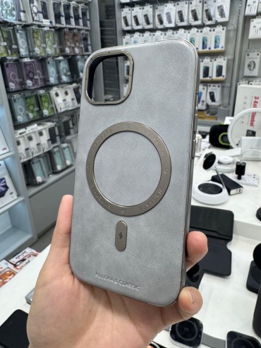 Чехол PULOKA для Apple iPhone 15 серый