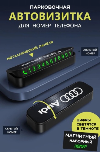 Автомобильная визитка WT008 черный