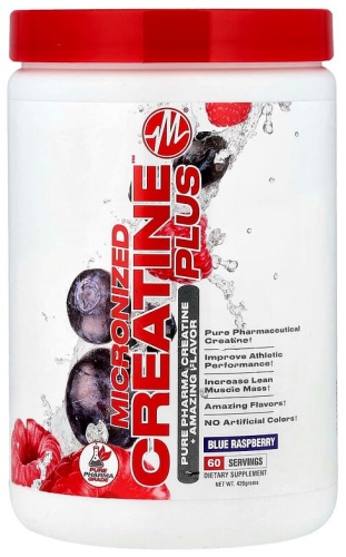 Креатин Metabolic Nutrition Micronized Creatine Plus голубая малина 420 г
