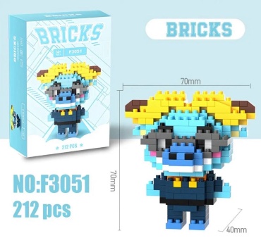 Конструктор Bricks Зверополис: Капитан Буйволсон F3051, деталей 212 шт