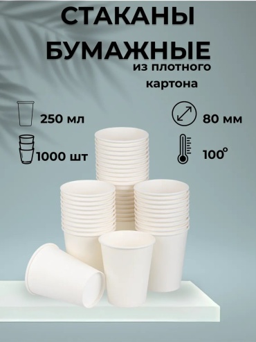 Набор посуды 174419115 белый 1000 шт