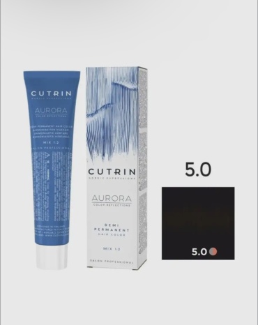 Cutrin Aurora Demi 5.0 светло-коричневый гель-краска 60 мл