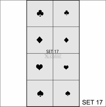 X-COLOR трафареты для аэрографии Set-17 1 шт