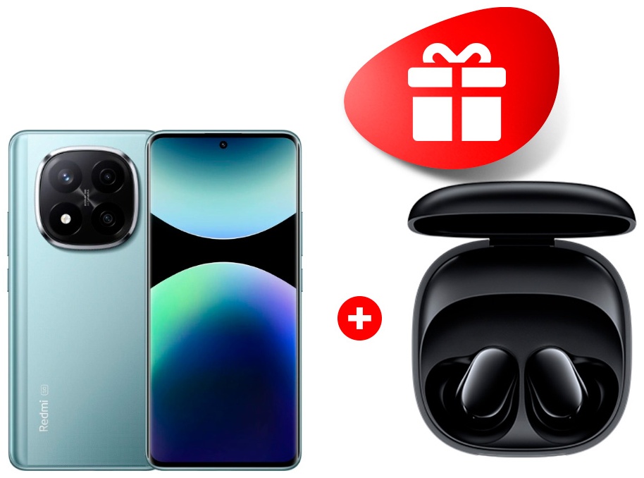 Смартфон Xiaomi Redmi Note 14 PRO+ 5G 12 ГБ/512 ГБ синий + подарок