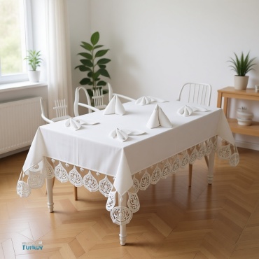 Скатерть с салфетками Haspen 300x180 см, полиэстер, 25 шт