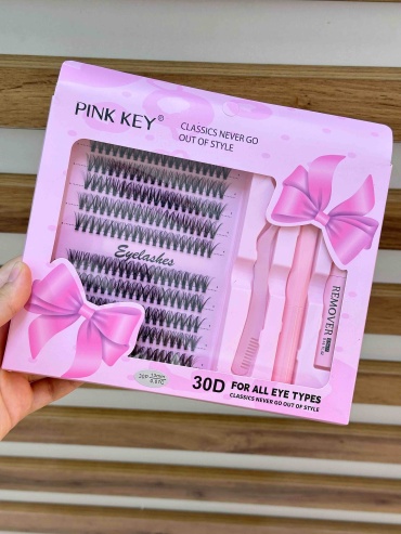 Pink Key пучковые 30D C 0.07 мм черный 13 мм