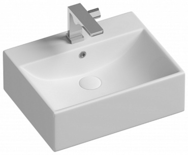 Раковина Ceramicanova CN6040 накладная прямоугольная 50х41 см, санфарфор