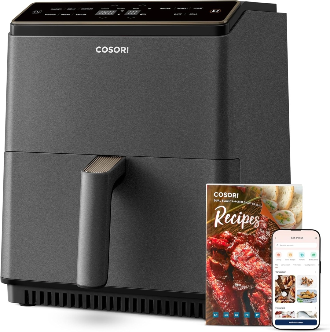 Аэрогриль COSORI COSORI Dual Blaze 6.4L (CAF-P585S-ADE) темно‑серый