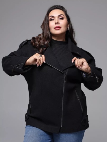 Пальто ANNTALE plus size черный