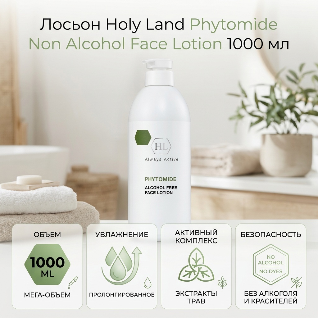 Holy Land лосьон Phytomide Non Alcohol Face Lotion 1000 мл