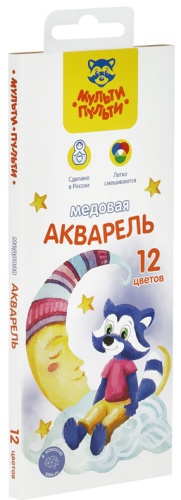 Акварельные Мульти-Пульти Енот в сказке АК_43562 Мультиколор 12 шт 48 мл