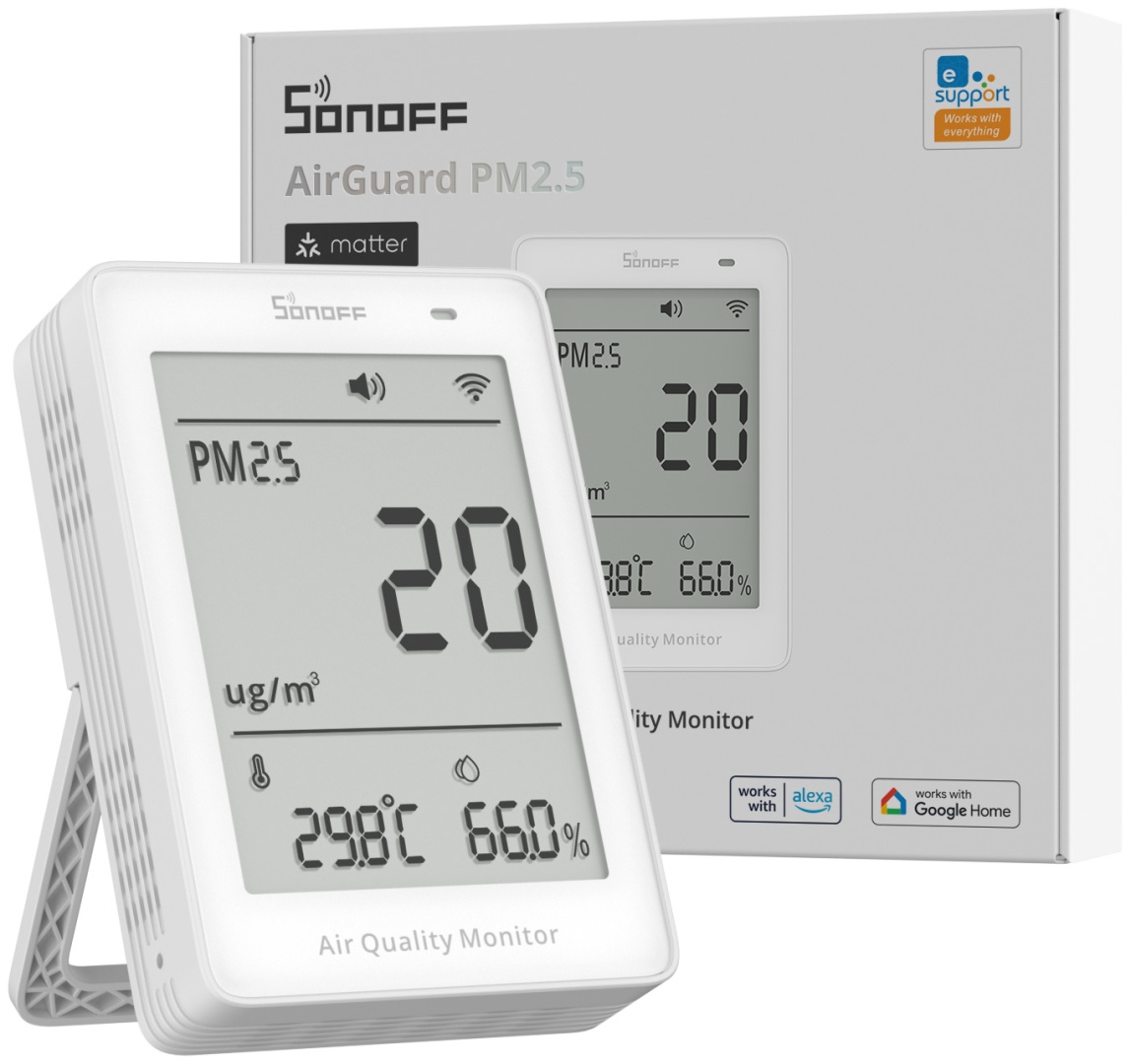 Датчик температуры и влажности SONOFF SAWF-07P, экосистема: eWelink