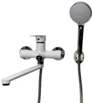 Смеситель для ванны TEMMAX TM-075-2, нержавеющая сталь, цвет белый