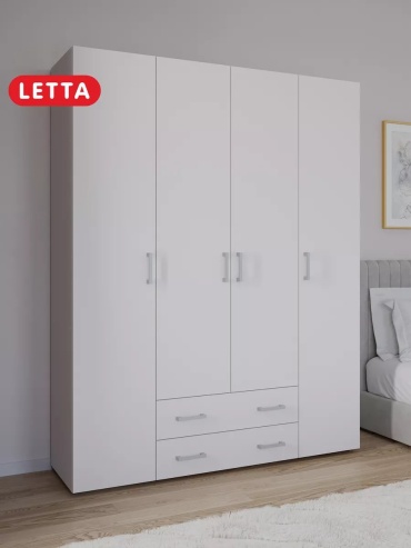 Распашной шкаф BW2867 239050618, 160x206х45 см, белый