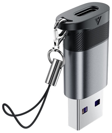 Переходник ACEFAST USB 3.0 (M), USB TypeC (F), 0.1 м, серый