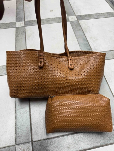 Сумка хобо LuA brand искусственная кожа коричневый