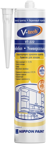 Герметик V-Tech VT-222, цвет прозрачный 290 мл