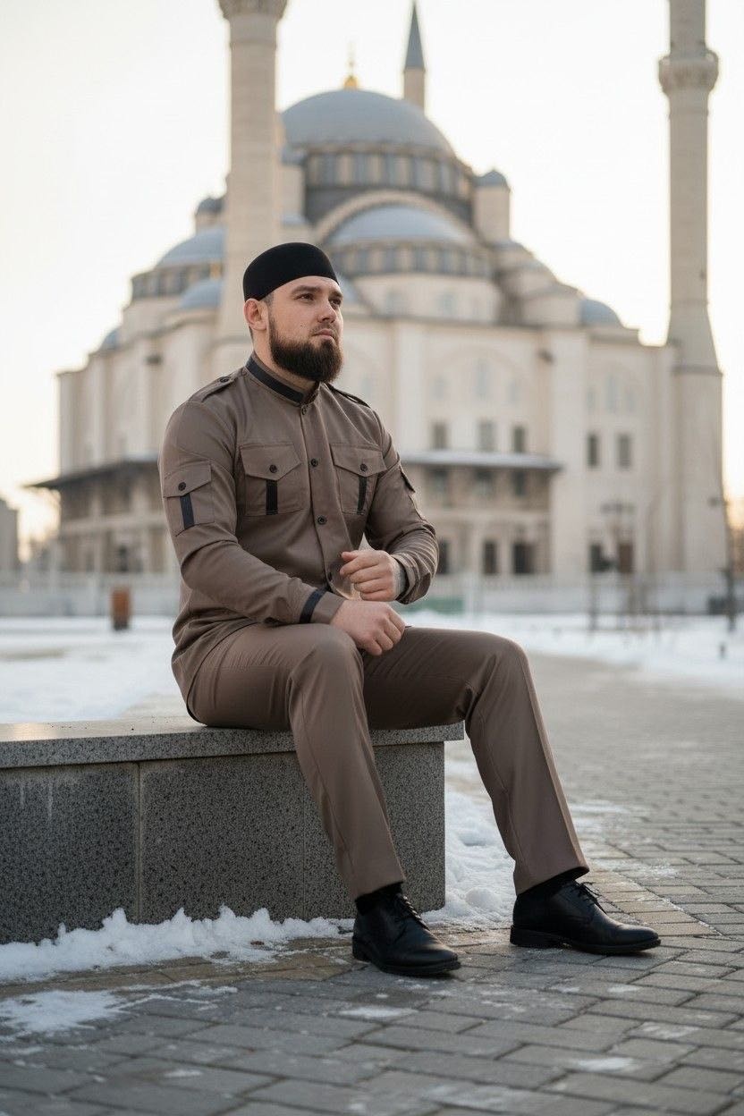 Национальный костюм Habib collection коричневый