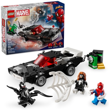 Конструктор LEGO Человек-Паук против автомобиля Венома 76309, деталей 254 шт
