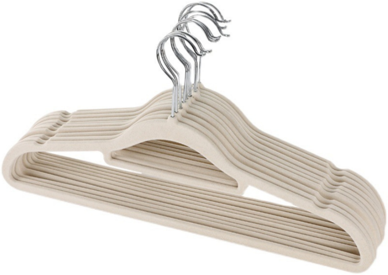 Набор вешалок Velvet hangers 42 бежевый 10 шт