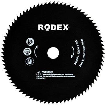 Пильный диск по дереву Rodex RTS8089, 89x10 мм, 80Т