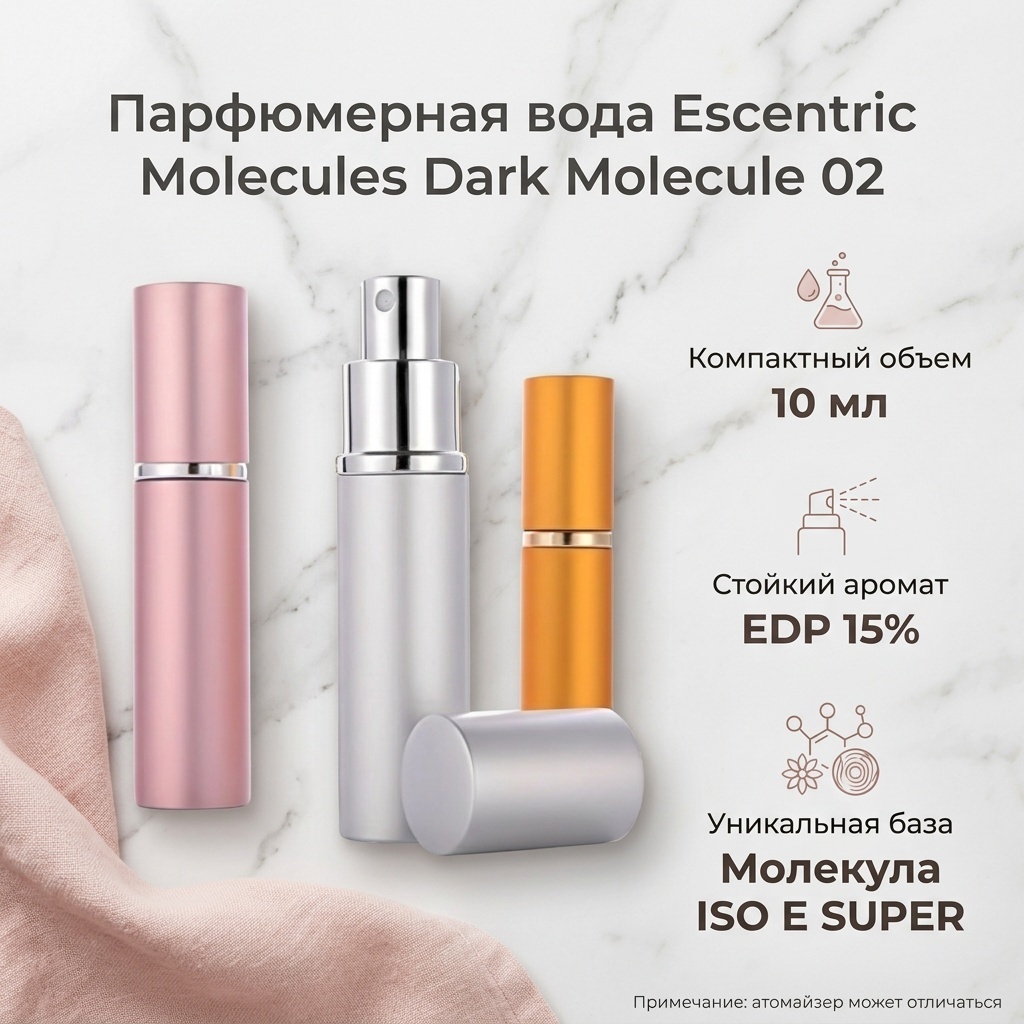 Escentric Molecules Dark Molecule 02 парфюмерная вода EDP 10 мл, унисекс