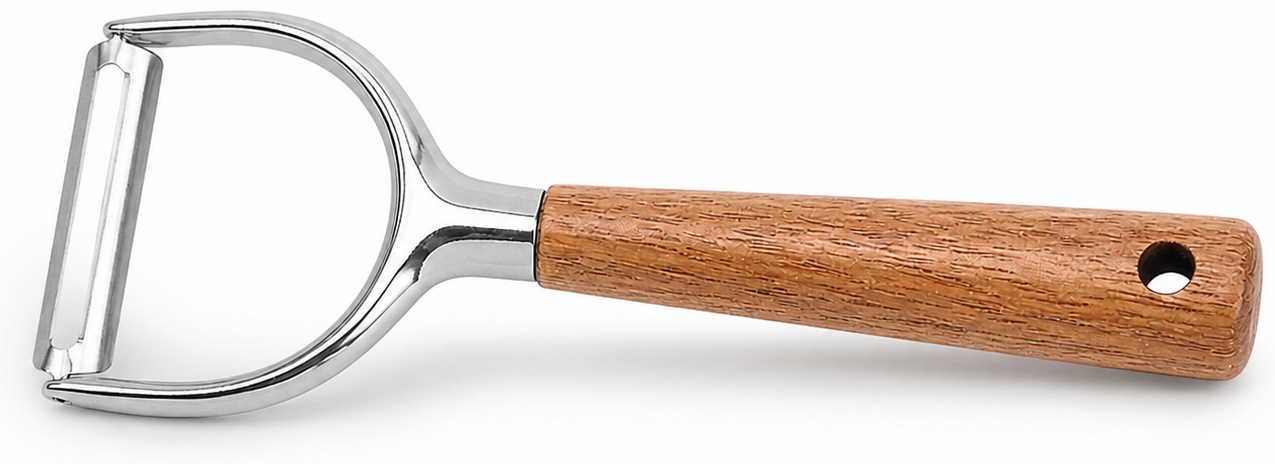 Овощечистка Woodcraft PVL нержавеющая сталь, дерево, коричневый