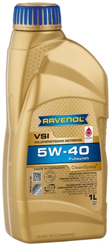 Синтетическое RAVENOL Моторное масло RAVENOL VSI 5W-40 5W-40 1 л