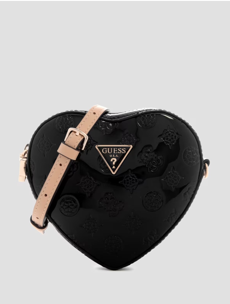 Мини-сумка GUESS экокожа черный