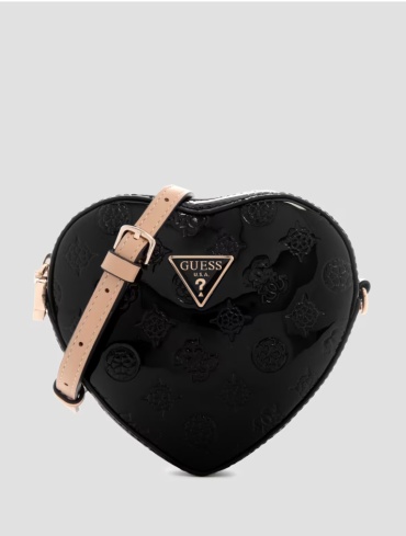 Мини-сумка GUESS экокожа черный