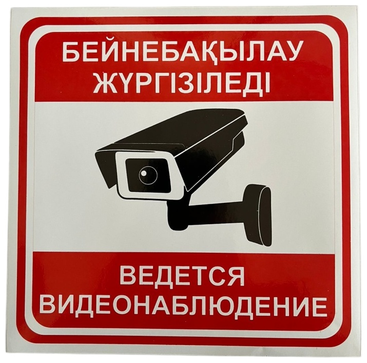 Pavlin Ведется видеонаблюдение 20х20 см