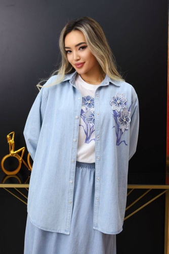 Костюм деловой Fashion Fashion голубой