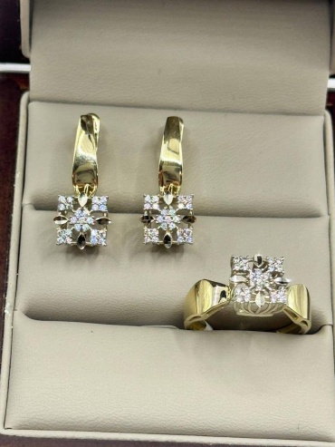 BAQ BRAND 098654 вес 7.69 г золото, фианит