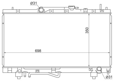 SRR радиатор основной TOY12079