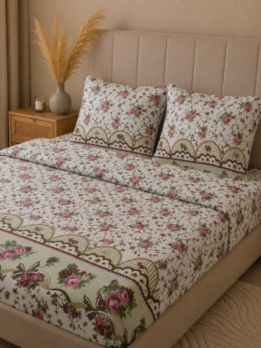 Наволочка Turkmen Hometextile Цветочный 65x65 хлопок, 2 шт