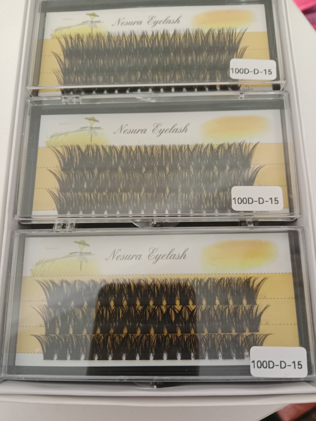 NESURA пучковые 100D D 0.07 мм черный 15 мм