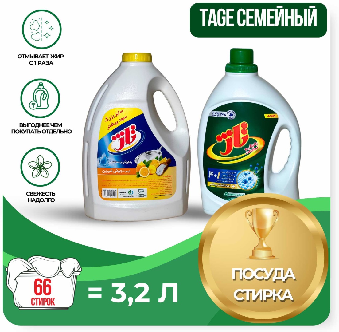TAGE Семейный: Посуда + Стирка