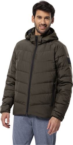 Пуховик Jack Wolfskin коричневый