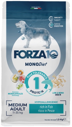 Forza 10 монобелковый корм для собак средних пород из океанической рыбы 1.5 кг