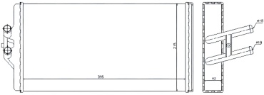 Nissens радиатор печки 72 005