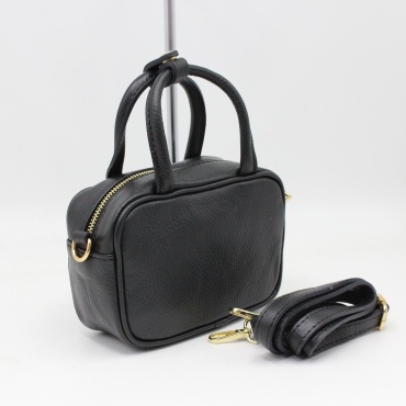 Сумка кросс-боди Genuine Leather натуральная кожа черный