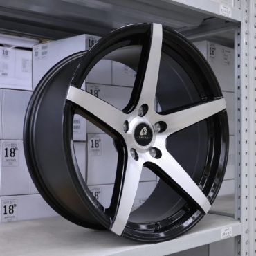 Fonyee ZS017 9x18/5x114.3 D73.1 ET20 4 диска черный