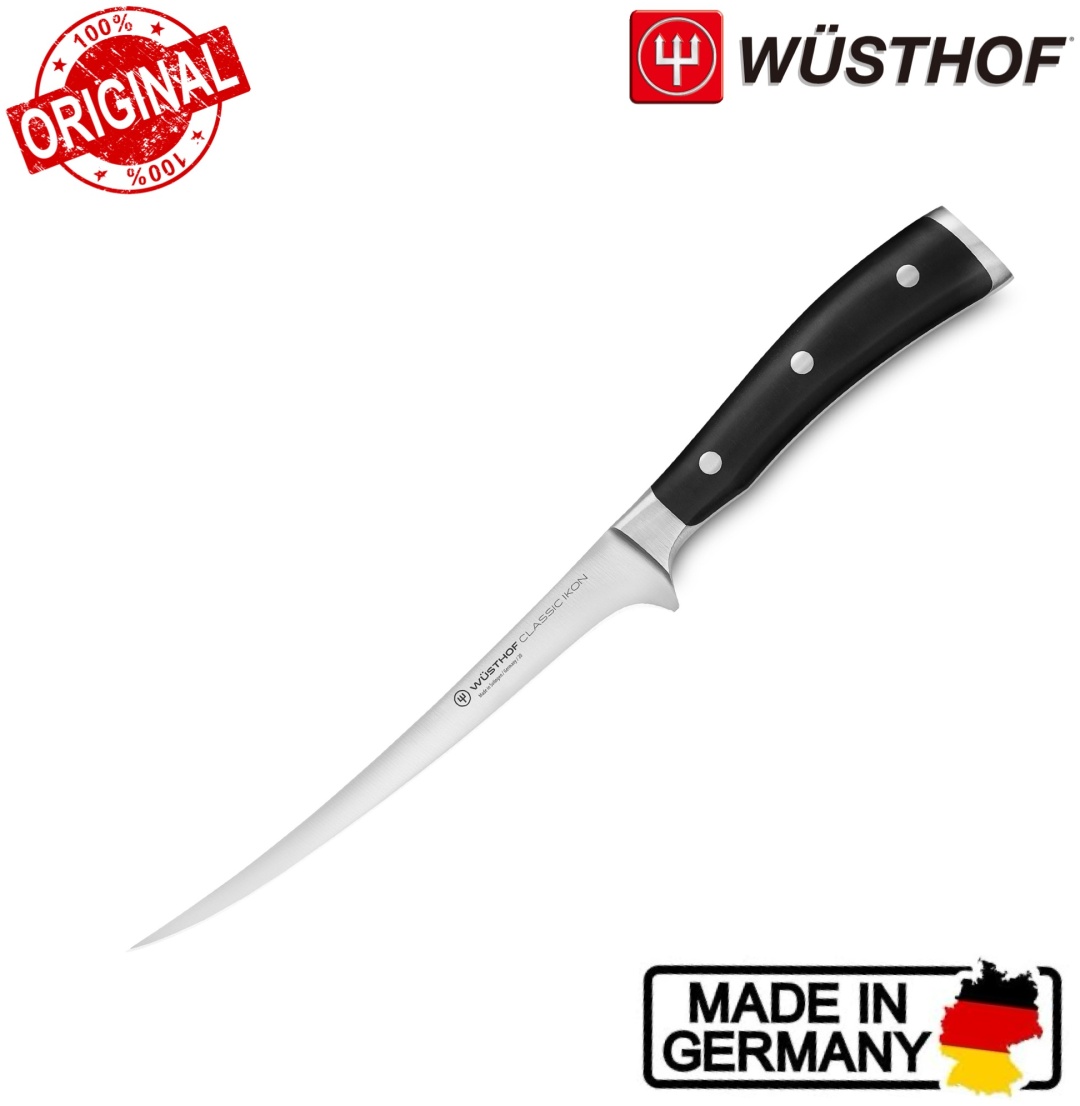 Для рыбы WUSTHOF Classic Ikon Fish Fillet 18 см, лезвие: углеродистая сталь 1 шт
