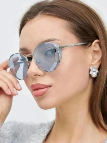 Sepori солнцезащитные очки круглые однотонные