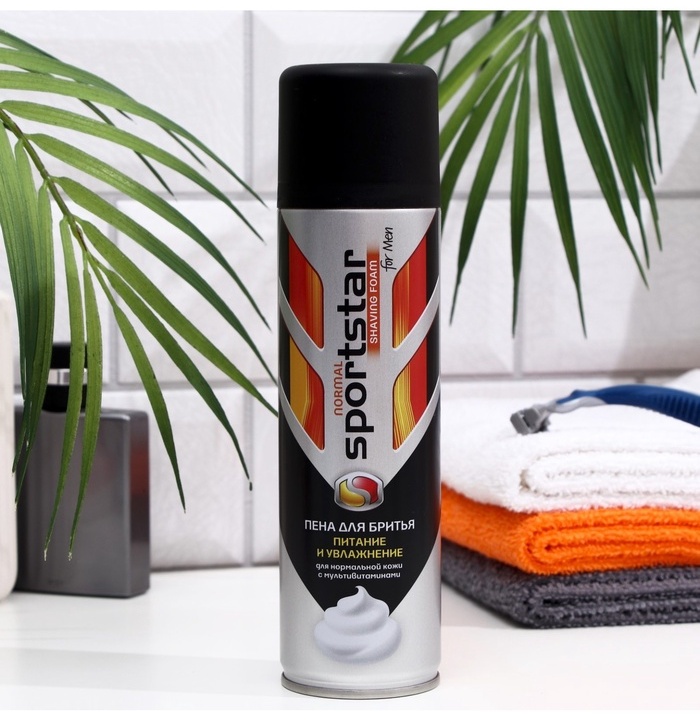 Sportstar Пена для бритья Sport Star Normal, для нормальной кожи, 200 мл пена для бритья 200 мл