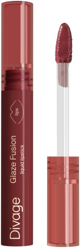 DIVAGE Помада для губ жидкая стойкая глянцевая Glaze Fusion Тон 05 cherry вишневый жидкая помада 05. Вишневый
