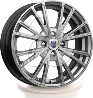 K&K Меандр Дарк платинум 60.1 6x15/4x100 D60.1 ET40 4 диска черный, серебристый, графит