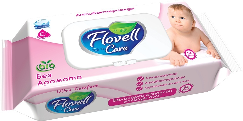 Flovell Care Bio розовые 54 шт